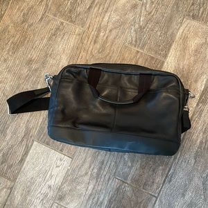 Genuine coach leather laptop bag barely used
